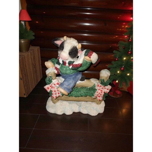 Mary's Moo Moos by Enesco—Mary Rhyner-Nadig "Hoof Yourself A Mooey Little Christ - Picture 2 of 9